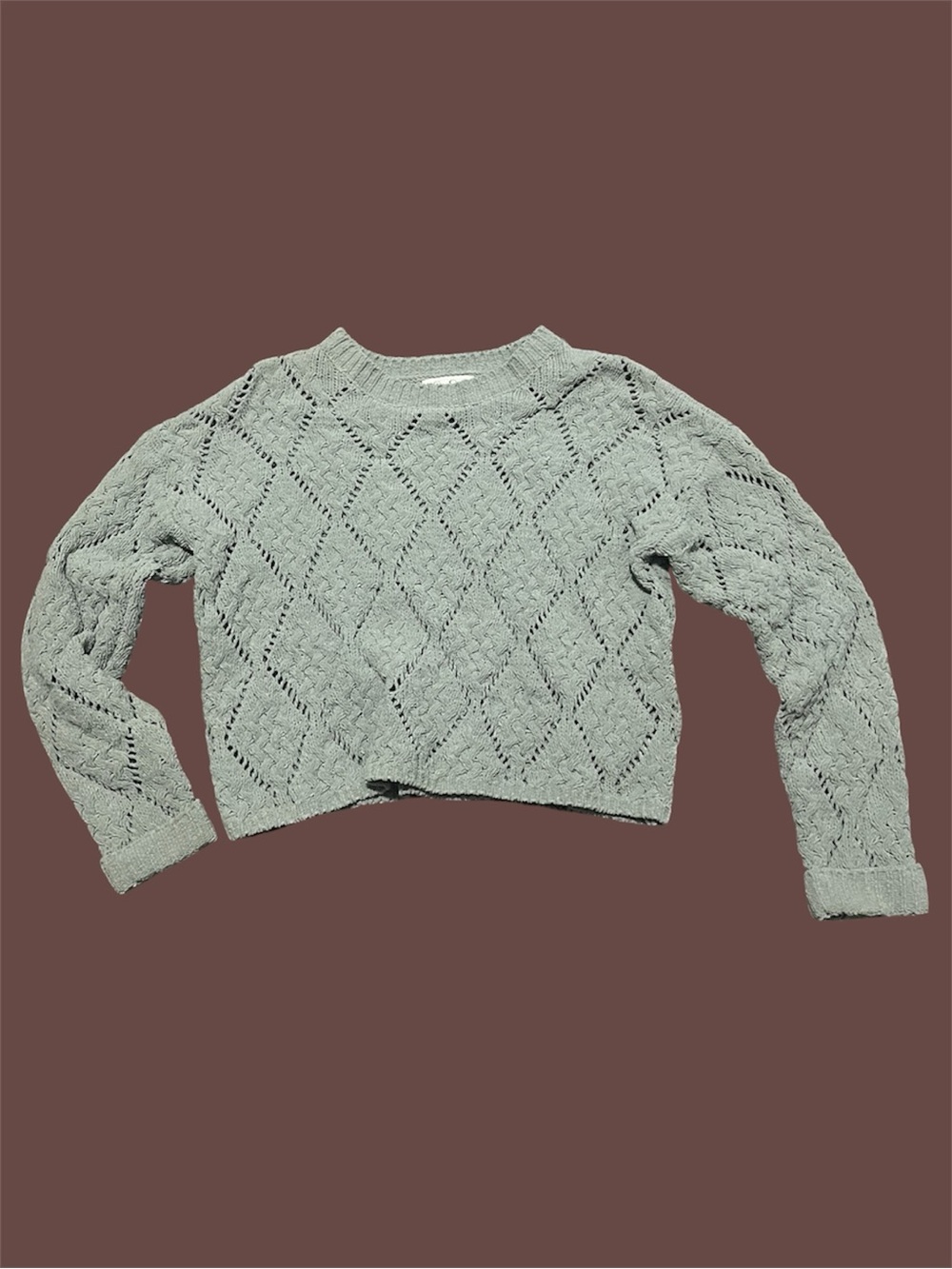 Jessica Simpson sage green soft knit sweater size women’s M